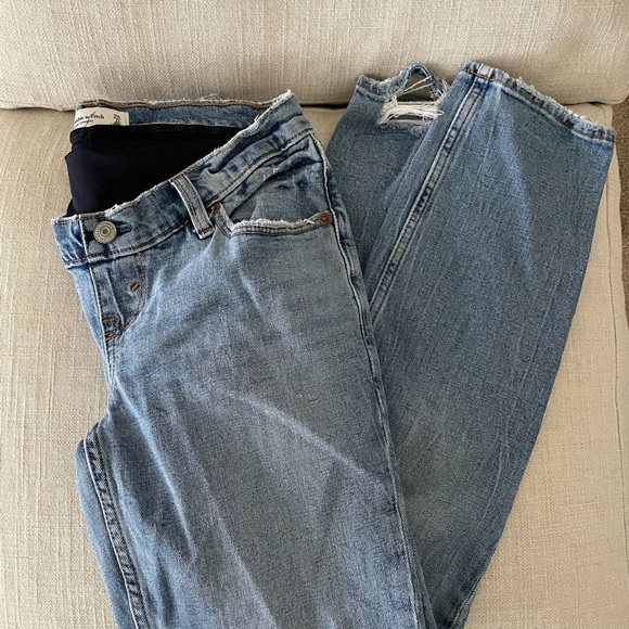 Abercrombie & Fitch Jeans Abercrombie Maternity Ankle Straight Jean Medium Wash Poshmark